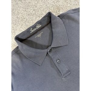 Tasso Elba Mens‎ Golf Polo Shirt Dark Gray Large 100% Supima Cotton
